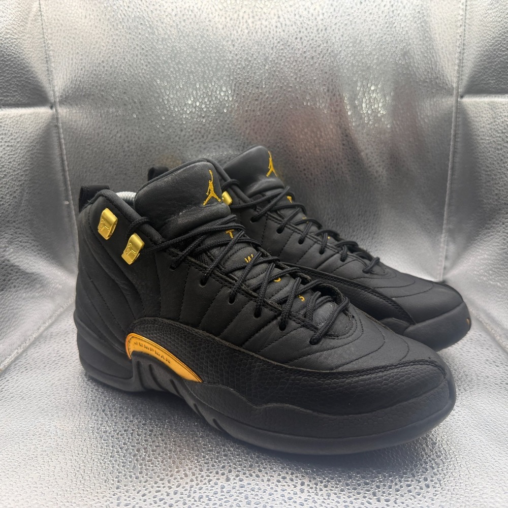Jordan Kids' Black and Gold High-Top Sneakers